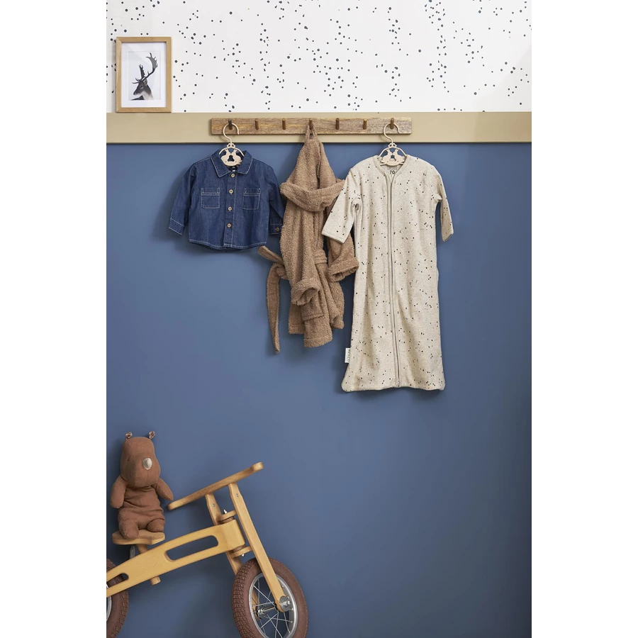 MEYCO Babyschlafsack mit Ärmeln Rib Mini Spot - Sand Melange