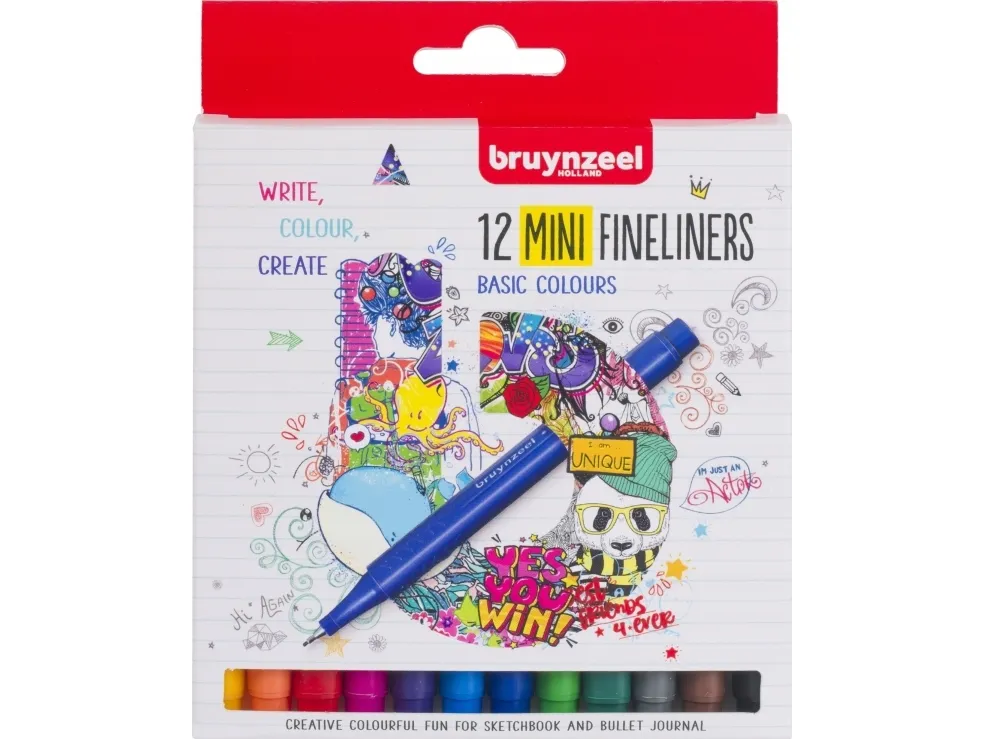 BRUYNZEEL SAKURA Bruynzeel Mini fineliner set | 12 colours