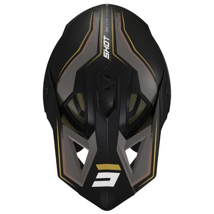 Casque cross Shot LITE PRISM - BLACK GOLD MATT 2022 - Noir / Jaune