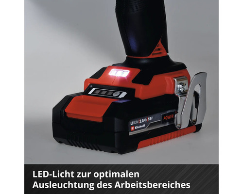 Einhell Power X-Change TP-CD 18 Li-i BL accu-slagboormachine, inclusief 2 accu's (2 Ah) en lader