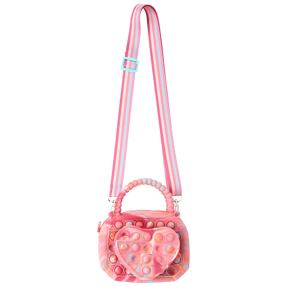 Topolino Pop it-Tasche mit Herz-Applikation rosa