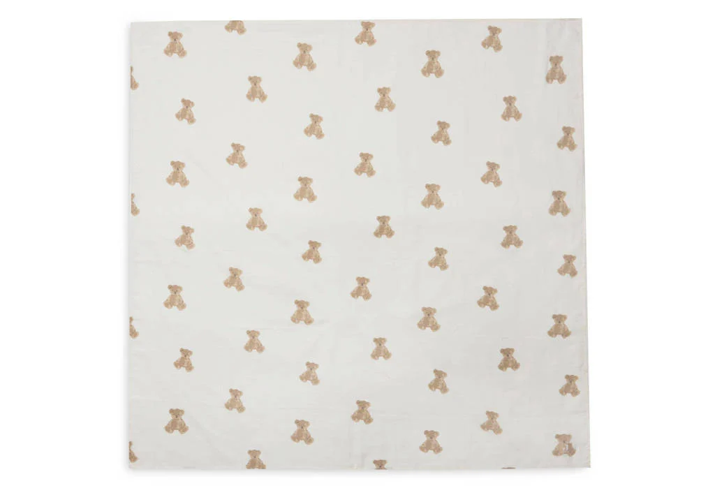 hydrofiele doek Large 115x115cm Teddy Bear - set van 2