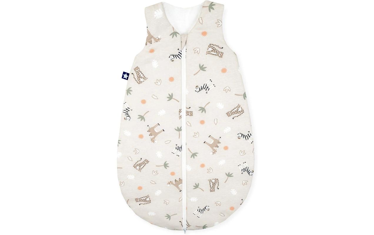 Baby-Ganzjahresschlafsack Jersey Savanne Beige Gr. 68/74Schlafsack mit Reissverschluss für einfaches An- und Ausziehen