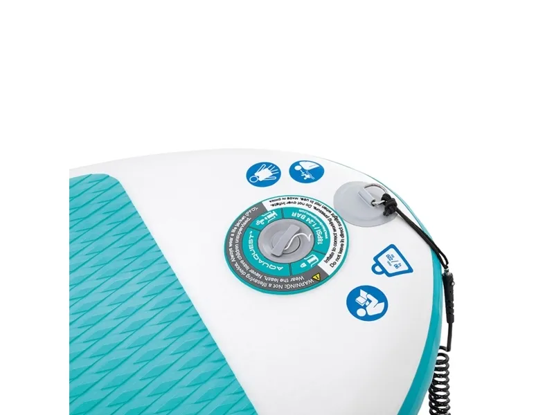 Intex Aqua Quest 320, Stående padelboard (SUP), Flad, Flad, Blå, Lyse Blå, Hvid, EVA (ethylenvinylacetat), Polyvinylchlorid (PVC), Aluminium