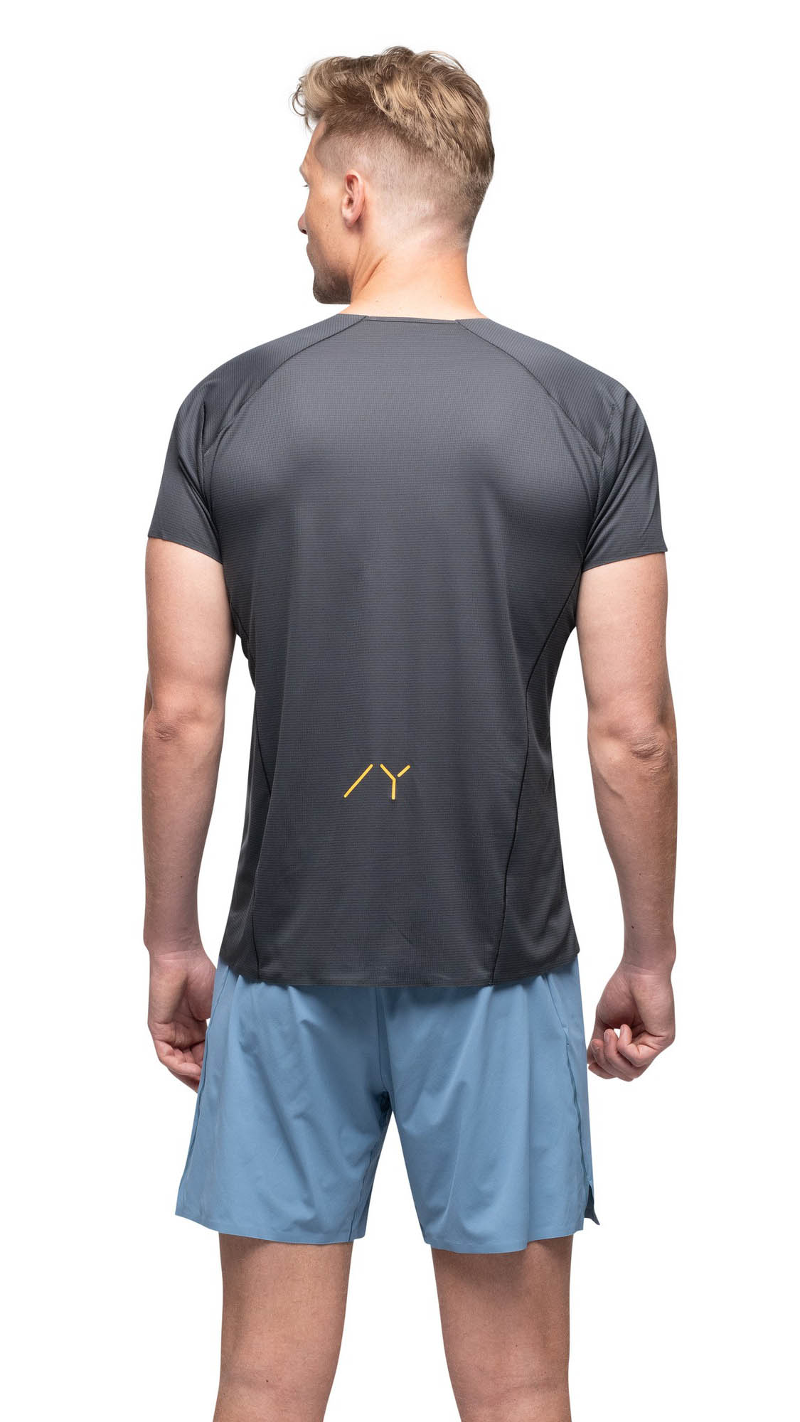 Y LightLine Fast Tee Herre Dark Shadow Grey
