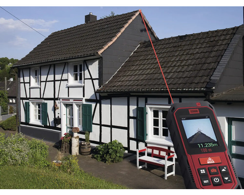 JC Schwarz Laserafstandsmeter 100 m met camera IP65 incl. accessoires
