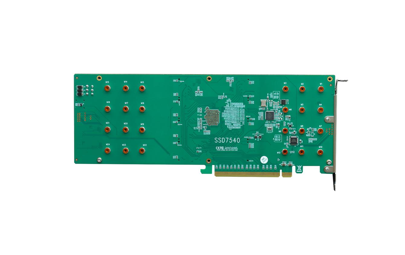Host Bus Adapter Rocket 1508 PCI-Ex16v4 - 8x M.2 NVMe<br>PCIe 4.0 x16 8-Port M.2 NVMe HBA – Die schnellste M.2 NVMe-Konnektivitätslösung der Branche für PCIe Gen4