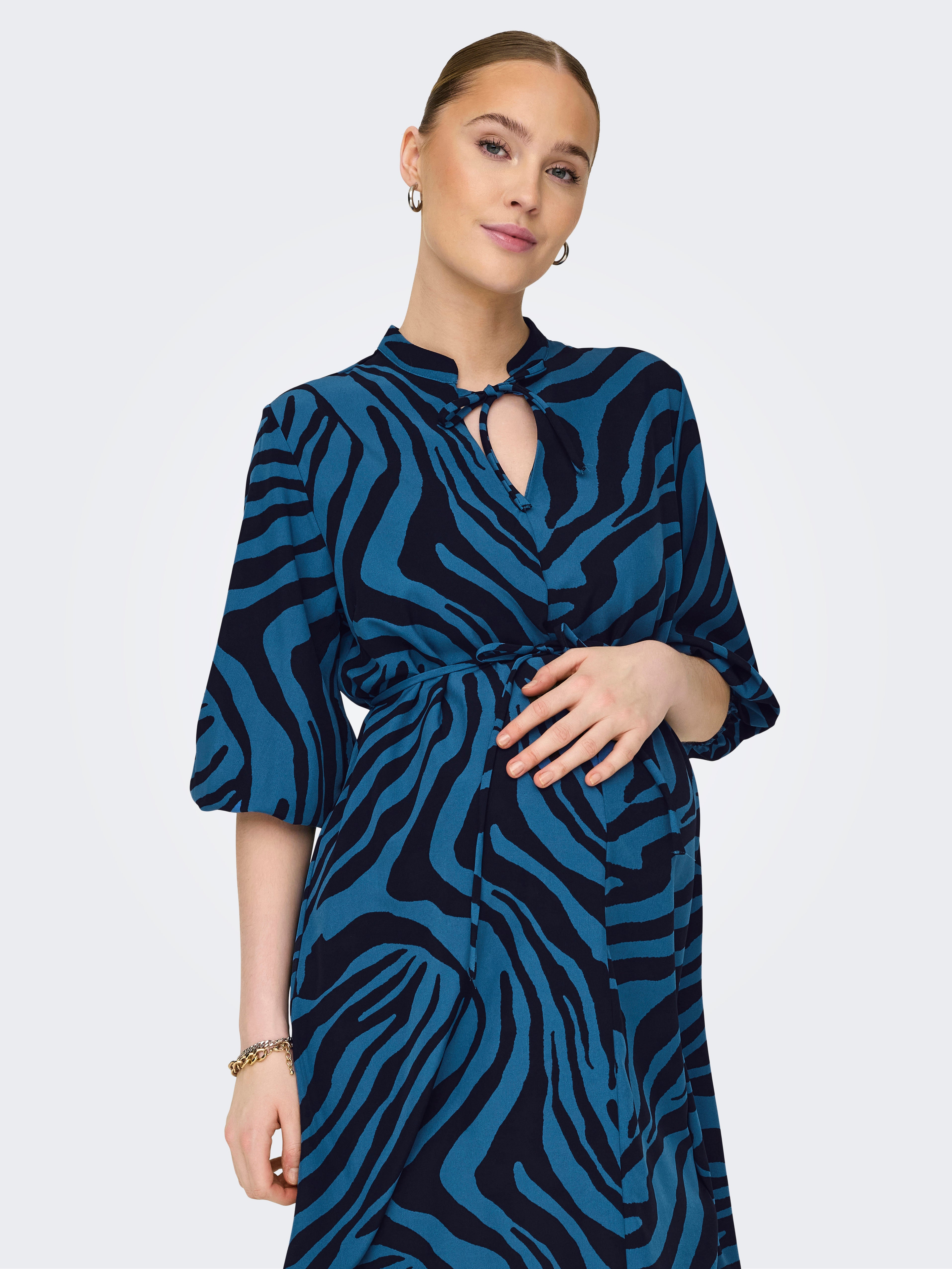 OLMKIMIKA Kurzes Kleid Déja Vu Blue