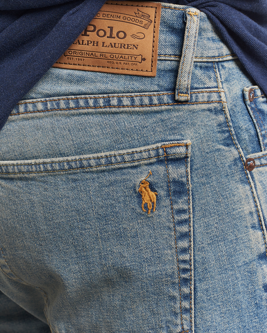 Polo Ralph Lauren Hampton Dixon Stretch Straight Jeans Mid Blue
