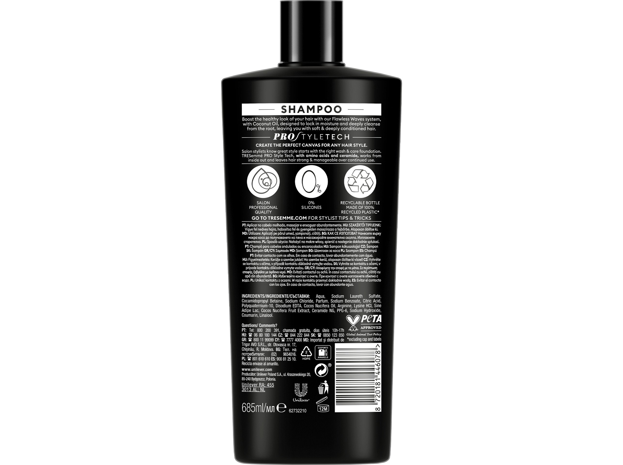 CHAMPO TRESEMMÉ FLAWLESS WAVES 685ML