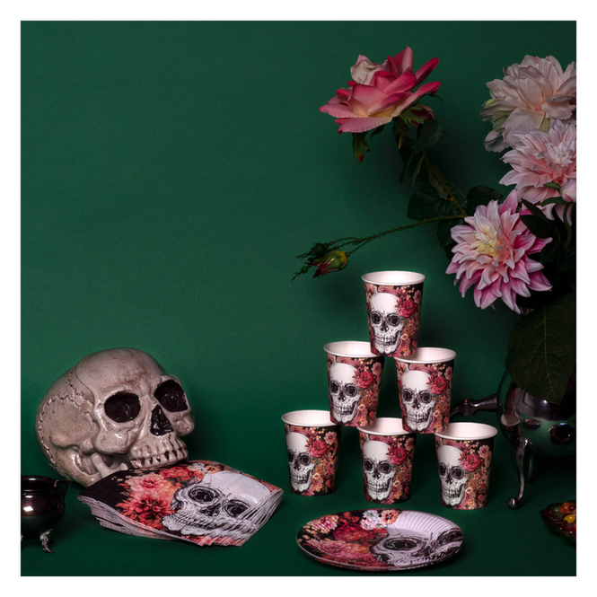 10 Becher - Day of the Dead - ca. 200 ml