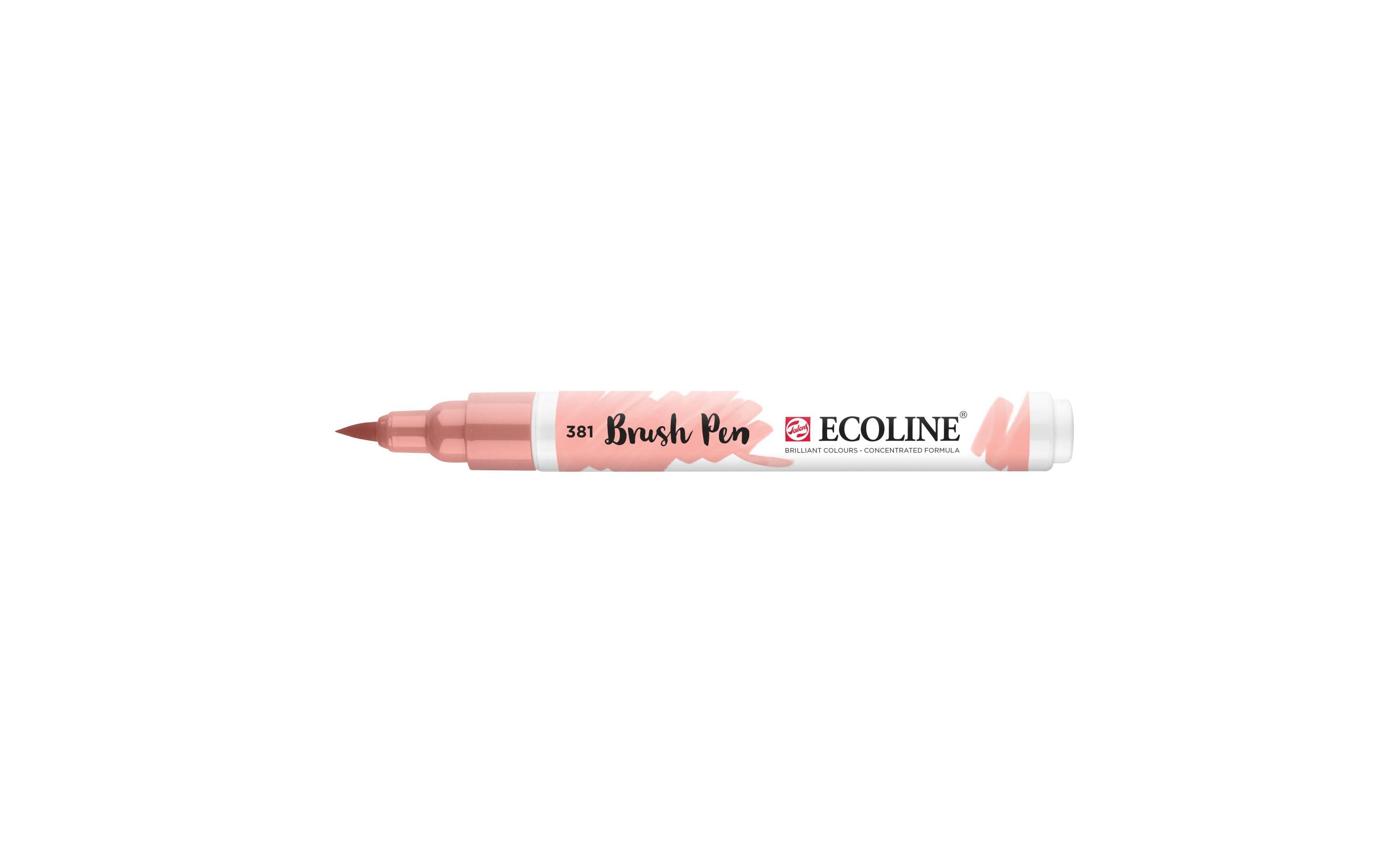 Brushpen Ecoline PastellrotFlüssige Wasserfarbe im praktischen Brush Pen