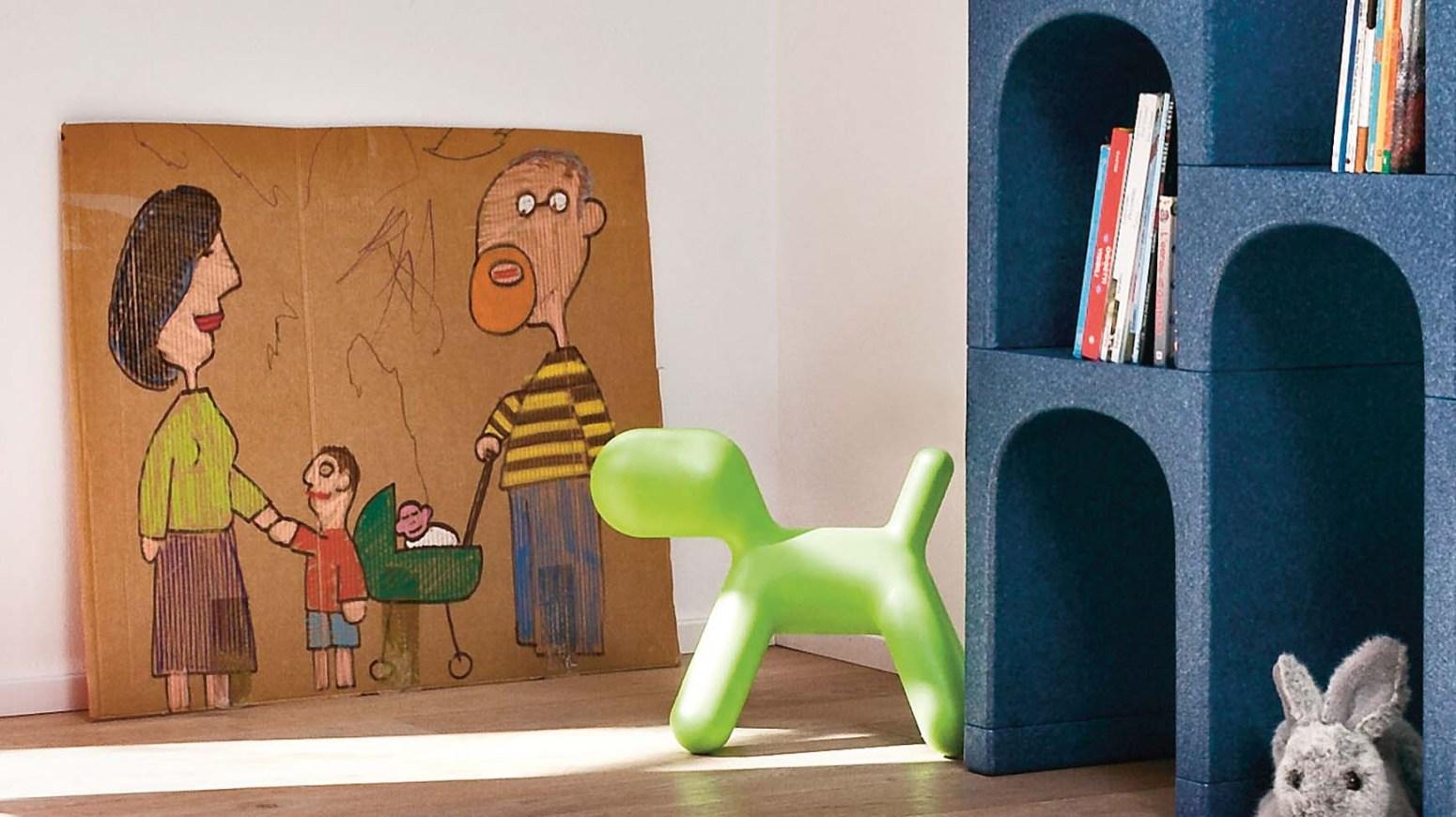 Puppy kinderstoel small oranje