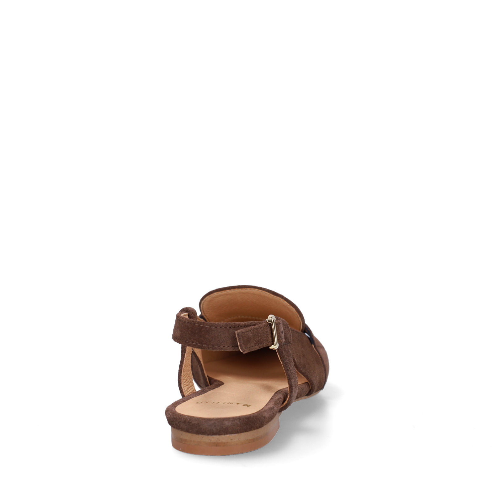 Bruine suède slingbacks