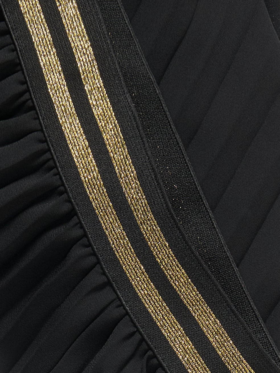 KOGJACKIE Plissierter Rock Black