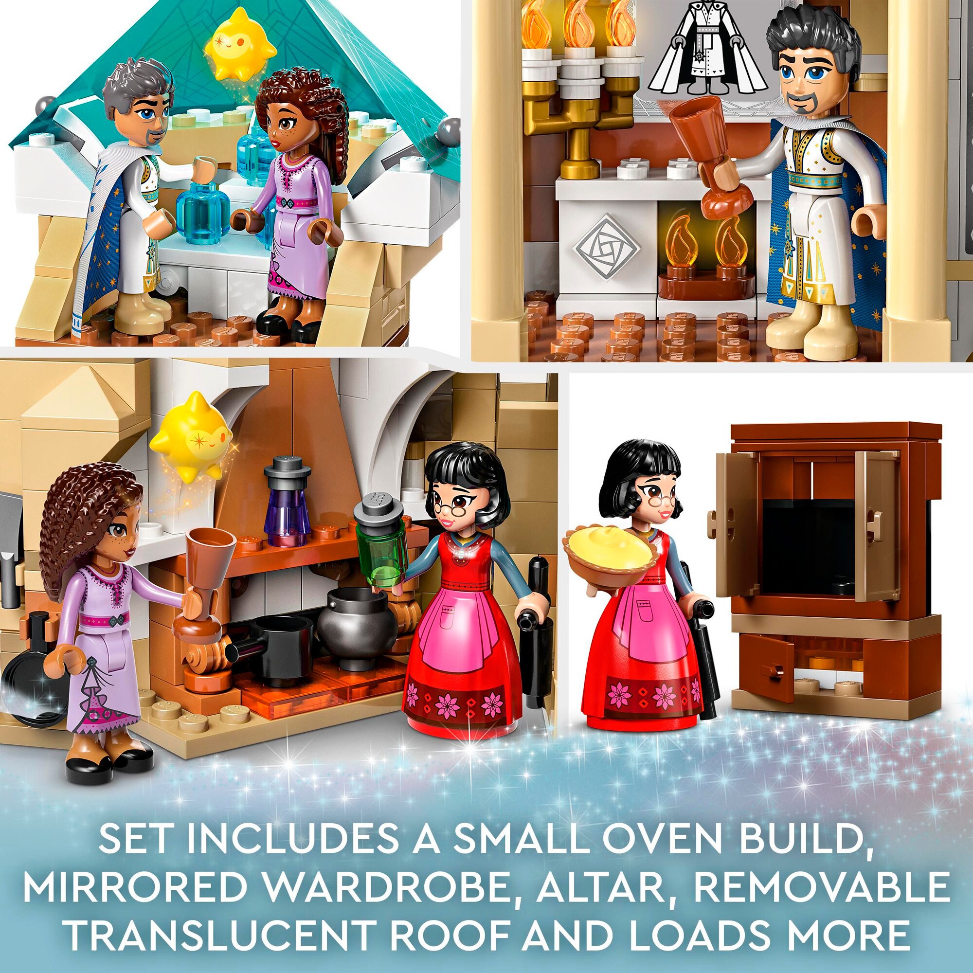 LEGO Konstruktionsspielzeug Disney Wish König Magnificos Schloss