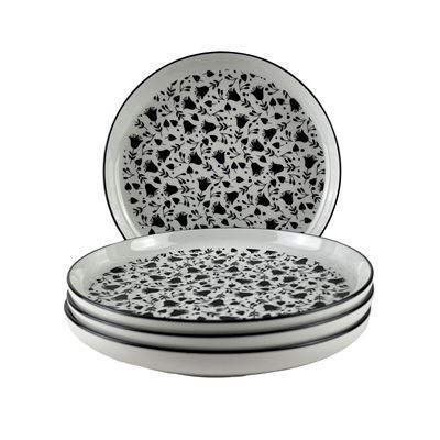 Vaisselle blanche et noire