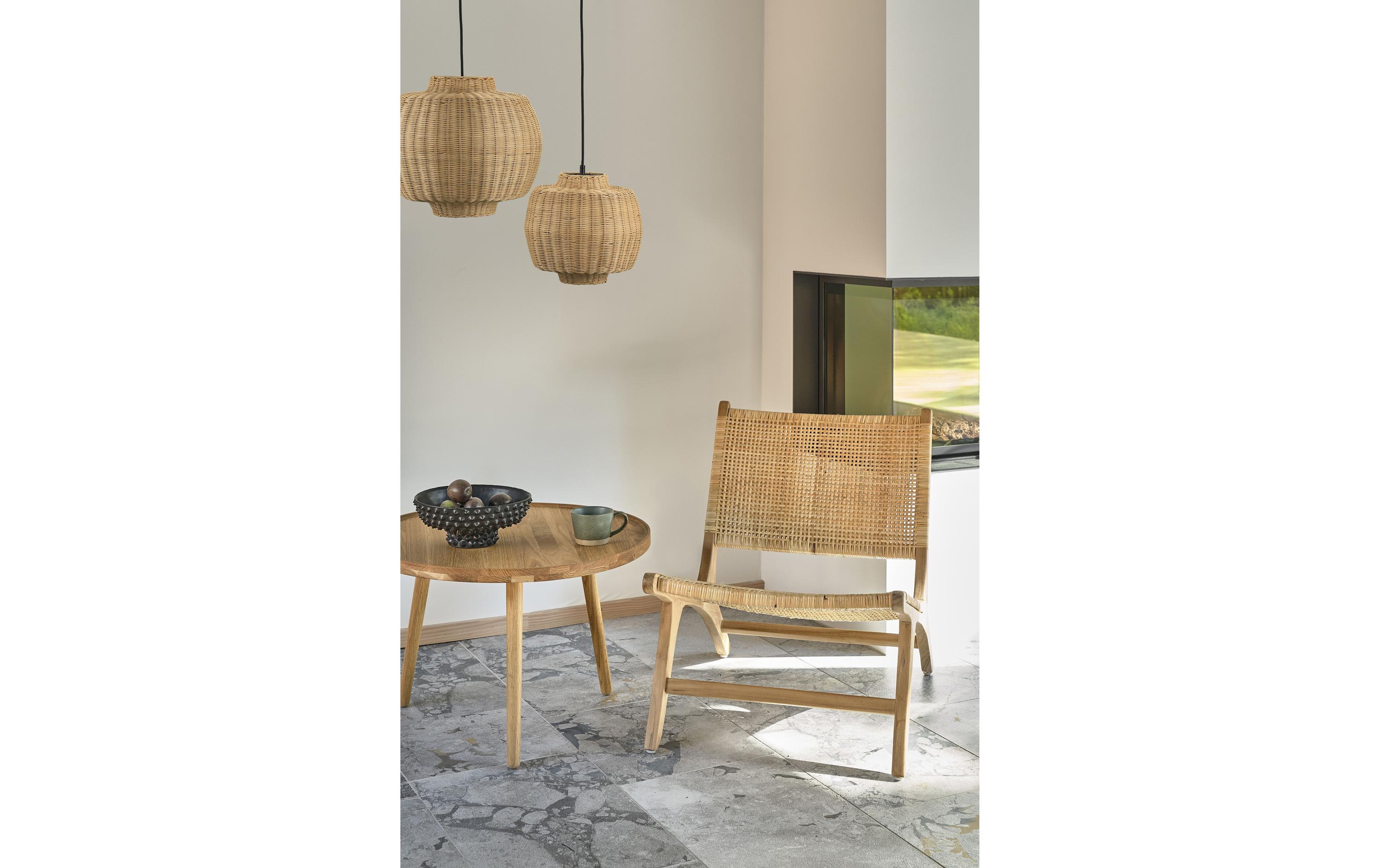 Pendelleuchte Vilna Ø 30 cm, E27, 40W, BraunE27-Pendelleuchte aus natürlichen Materialien