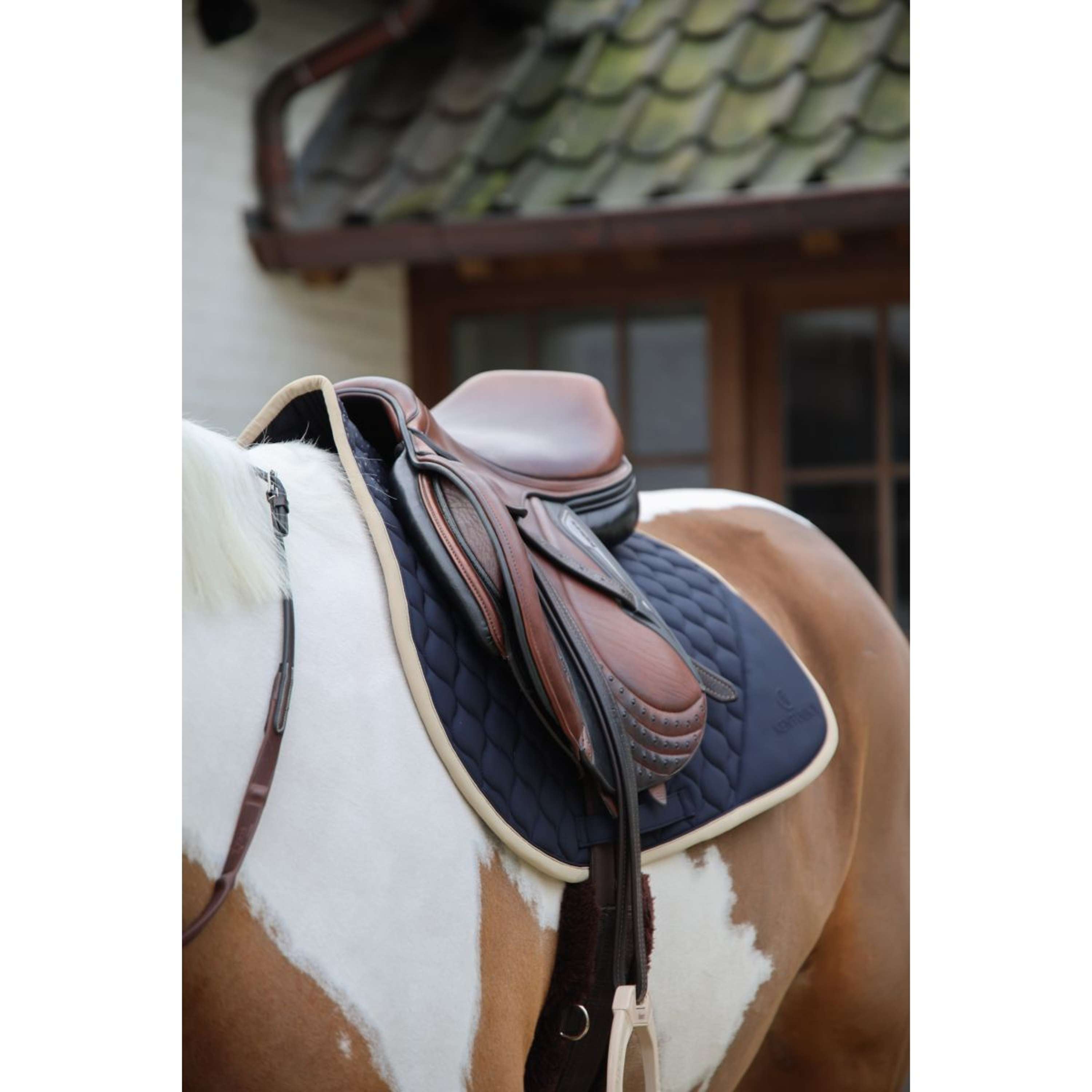 Kentucky Zadeldekje Softshell Onion Quilt Springen Navy/Beige