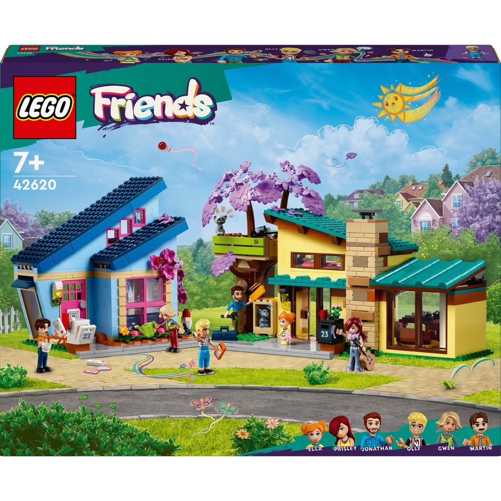 LEGO Friends 42620 Olly und Paisleys Familienhäuser