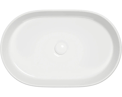 Jungborn opzetwastafel ONE 60 x 38 cm hoogglans wit incl. keramische afvoerplug