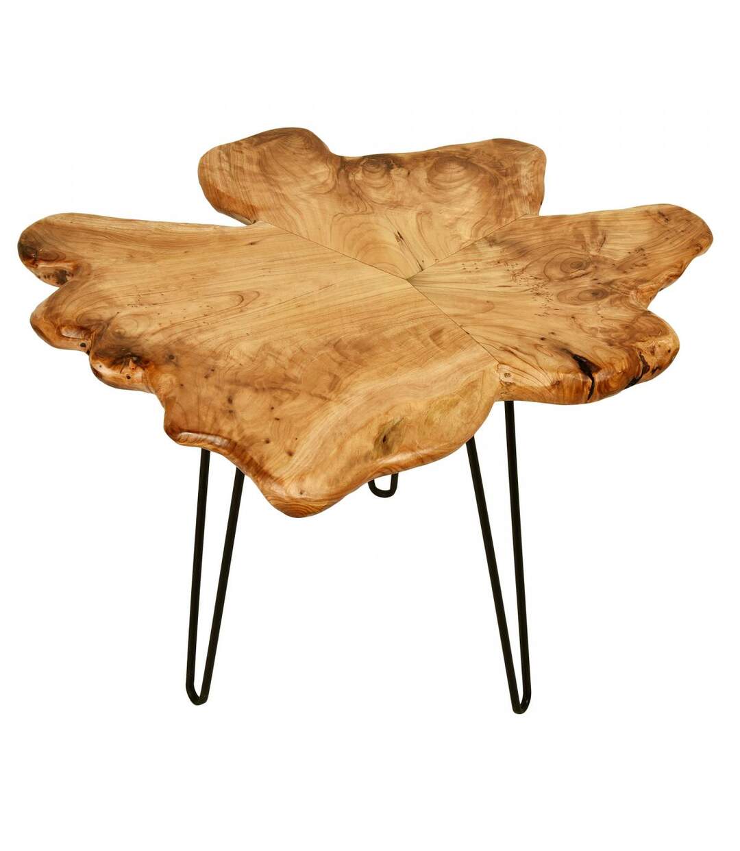 Table basse fait main ELO Beige 50x60 FSC en bois idéal pour un couloir