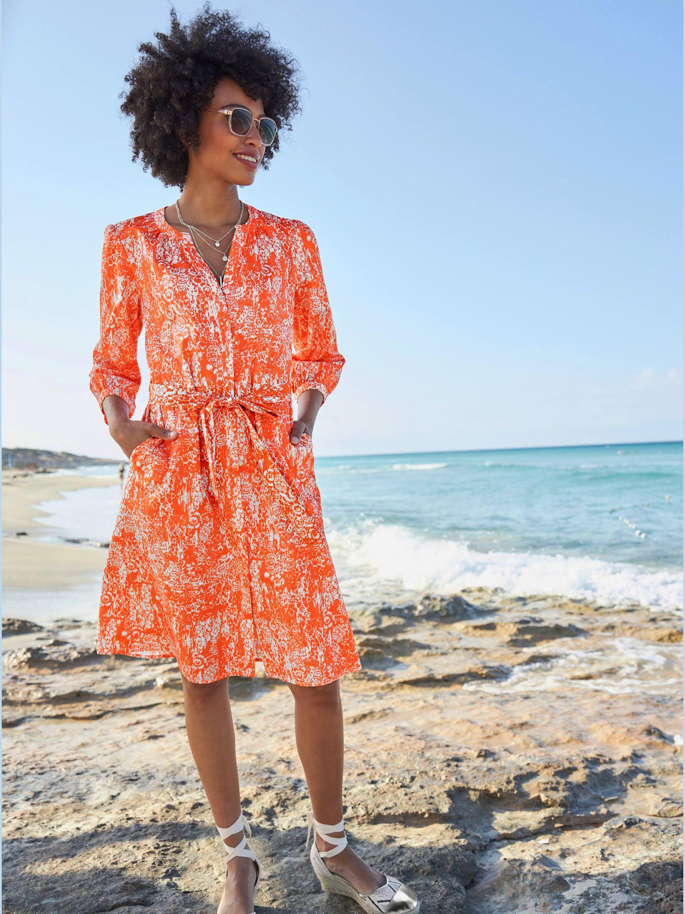 Robe imprimée qualité tissée