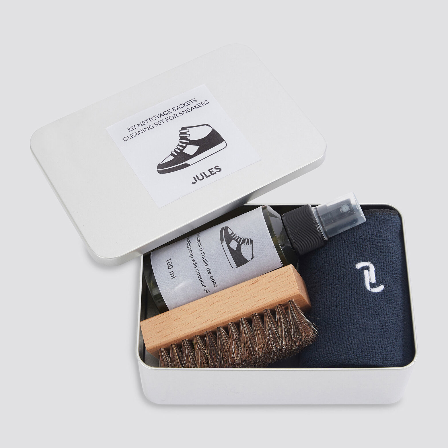 Kit entretien baskets Gris Acier