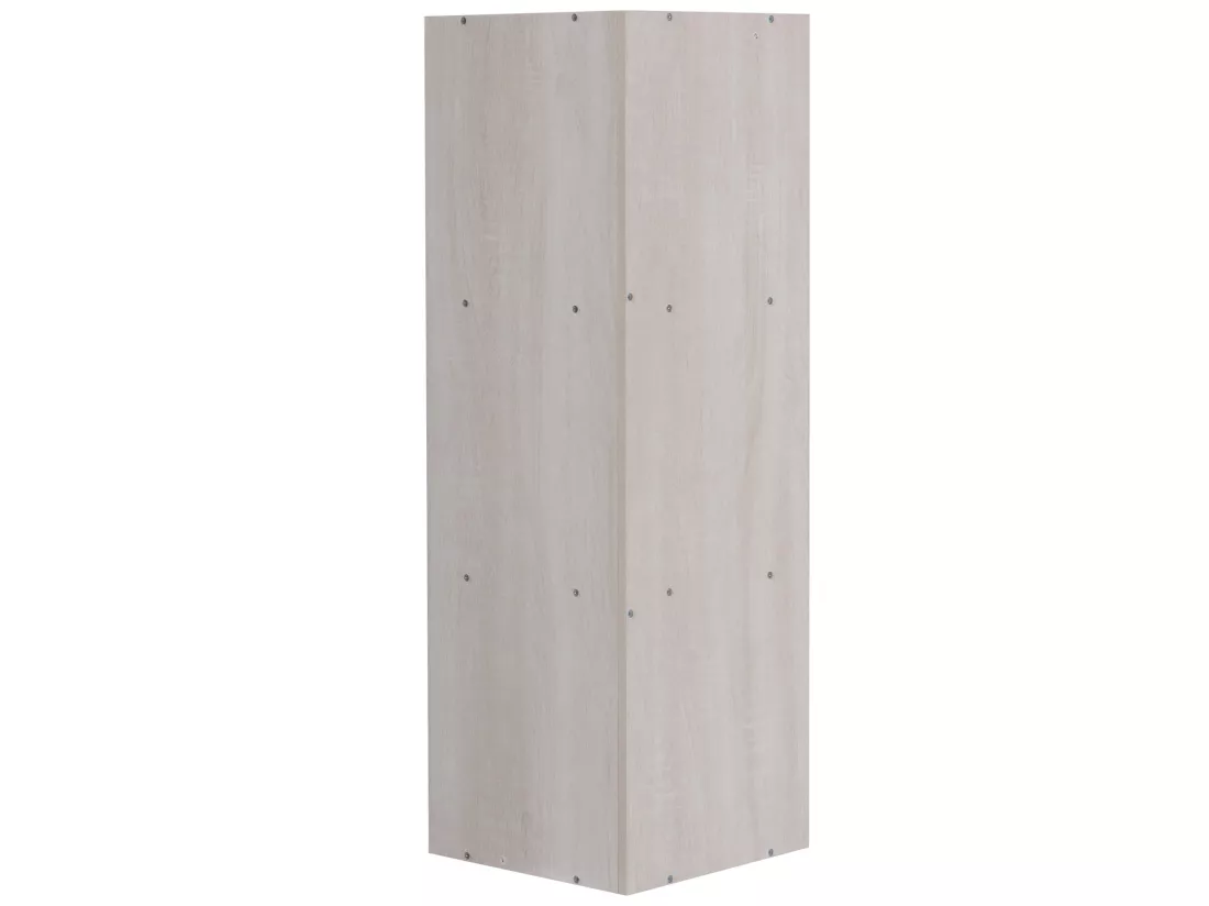 Étagère D'Angle Aggloméré Gris Sapin 3 Étagères Modulaires
