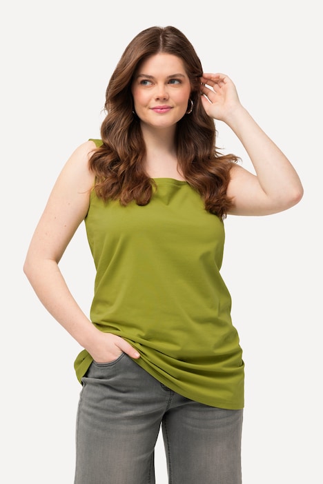 Longtop, Classic Fit, Carree-Ausschnitt, ärmellos