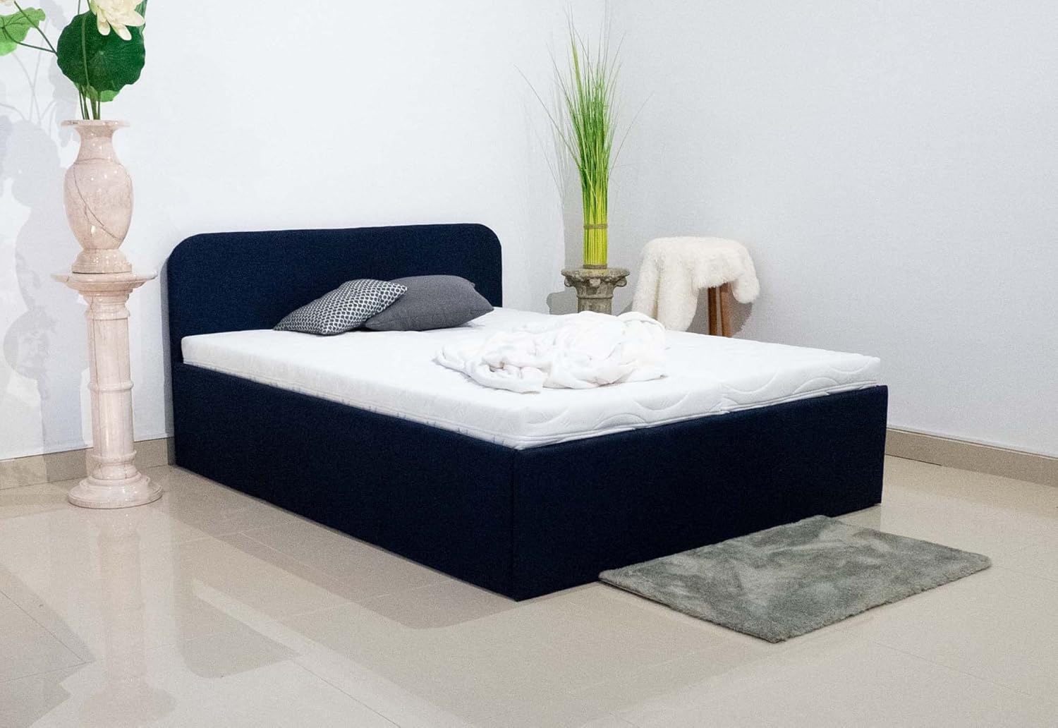 PAARA Polsterbett Senioren 404GK mit Bettkasten, Lattenrost mit Gasdruckfedern, Matratze, alle Größen - Jedes Bett EIN Unikat - Made in Germany (90 x 200 cm)