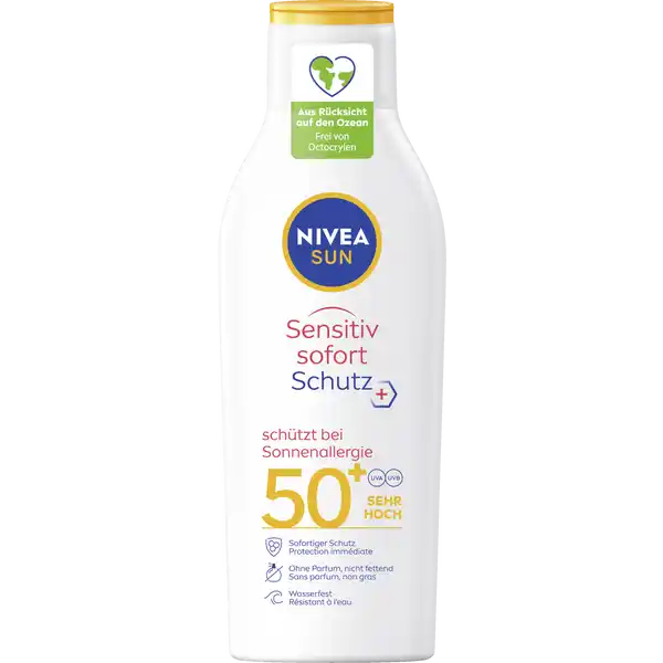 Sensitiv sofort Schutz Sonnenlotion LSF 50+
