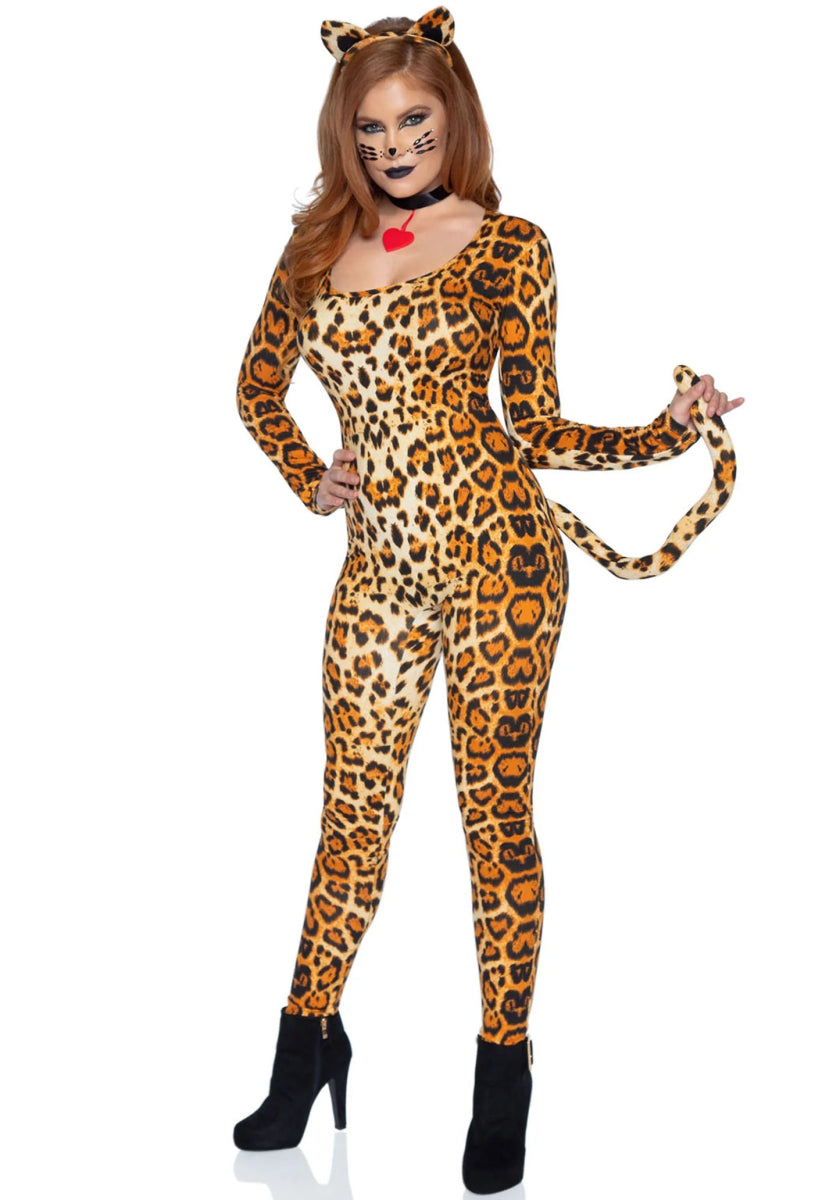 Poema Catsuit Oranje Dames Leg Avenue