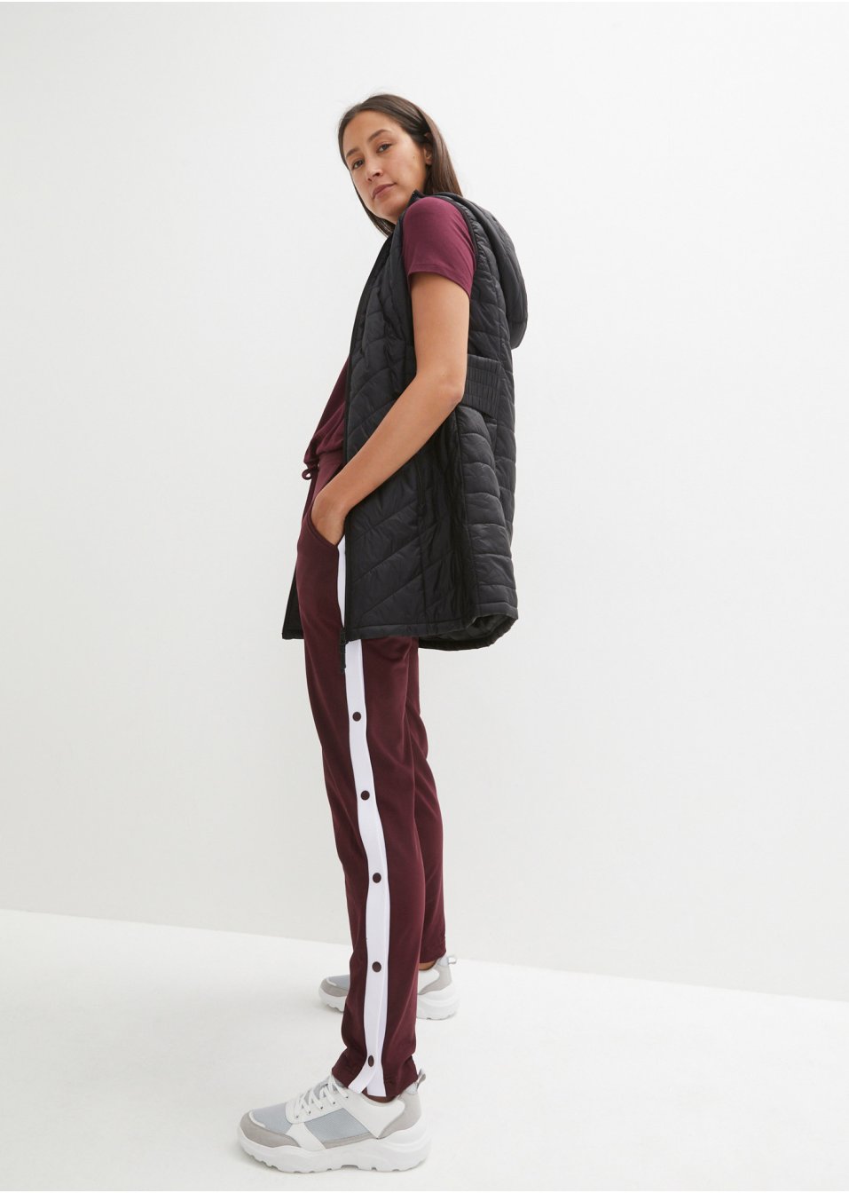 Pantalon de jogging avec boutons-pression