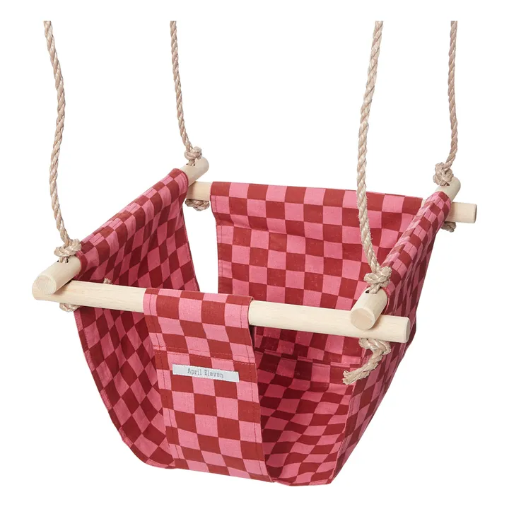 April Eleven Balançoire bébé en coton Damier