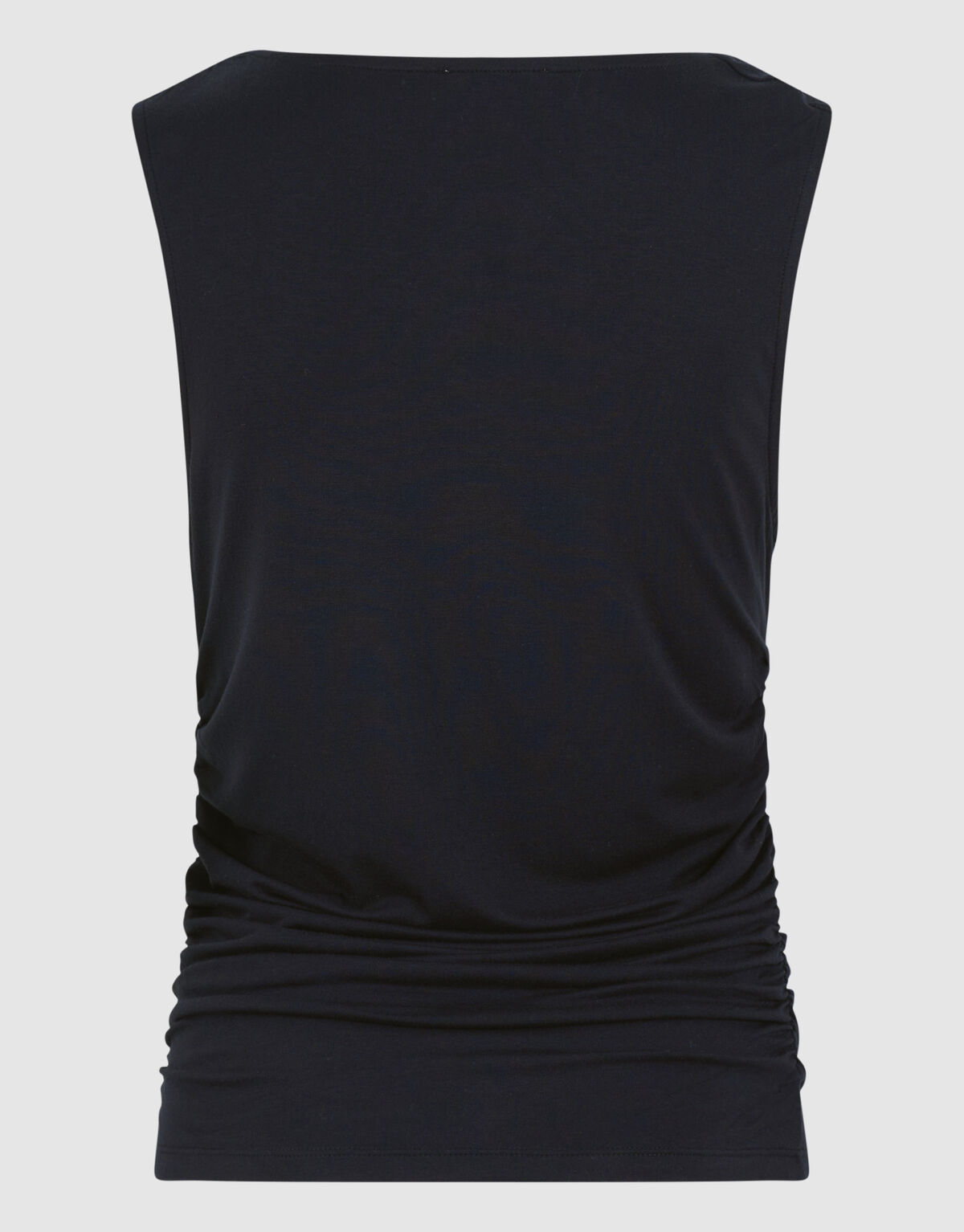 Sleeveless Hardware Top Zwart