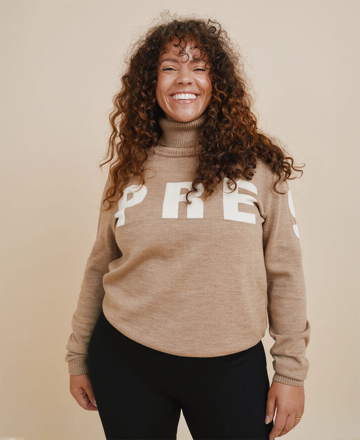 Cartel Copenhagen Alpine Turtleneck Knit Sweater - Hazel Lysebrun