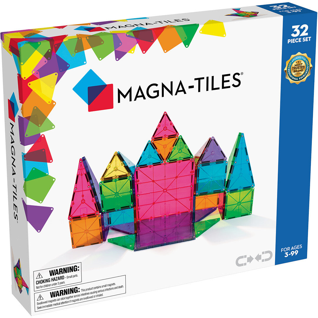 Magna-tiles magnetische tegels clear colors - 32st