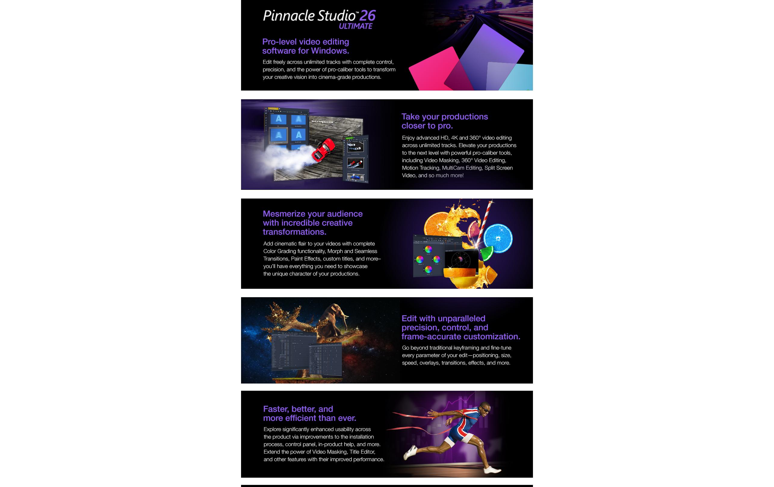 Studio 26 Ultimate ESD, VollversionProfessionelles Videoschnittprogramm für Windows