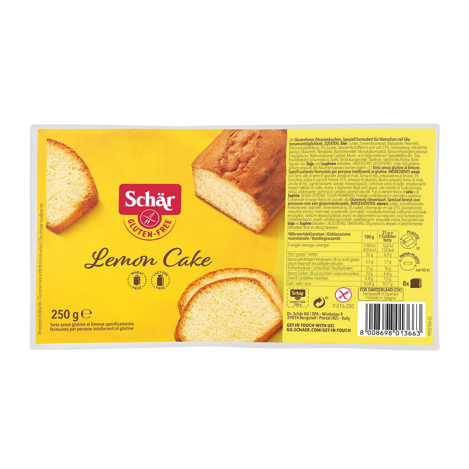 Schär Lemon Cake Glutenfrei