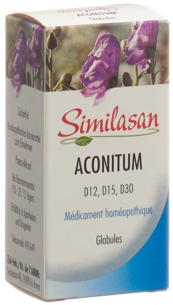 SIMILASAN Aconitum<br>15 g, Globuli, D12/D15/D30