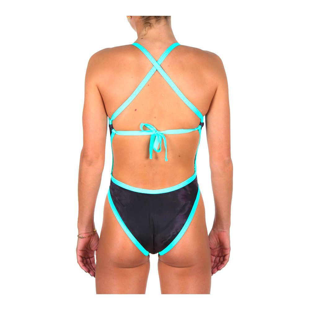 Z3rod 1P - Maillot de bain 1 pièce Femme dark shadows tie & dye