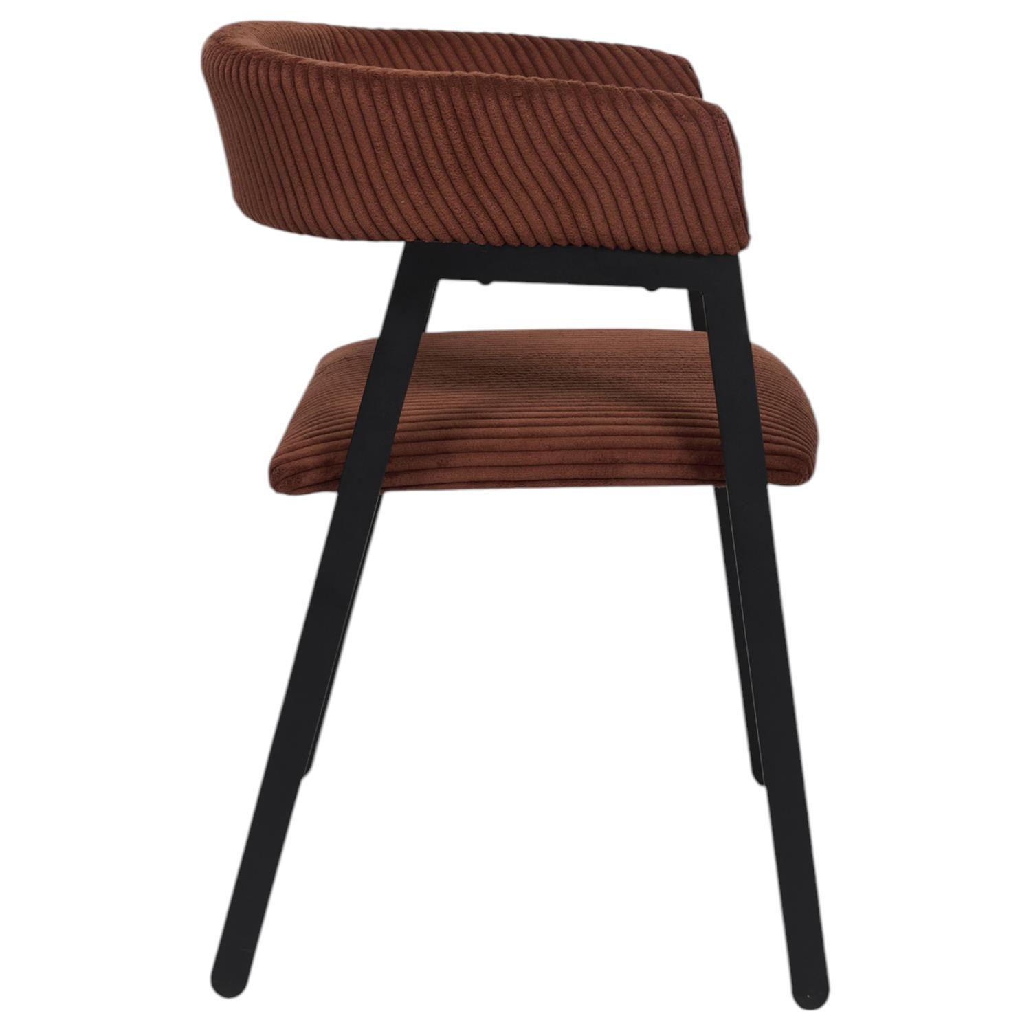 SCOTT FAUTEUIL DESIGN COTELE TERRACOTTA