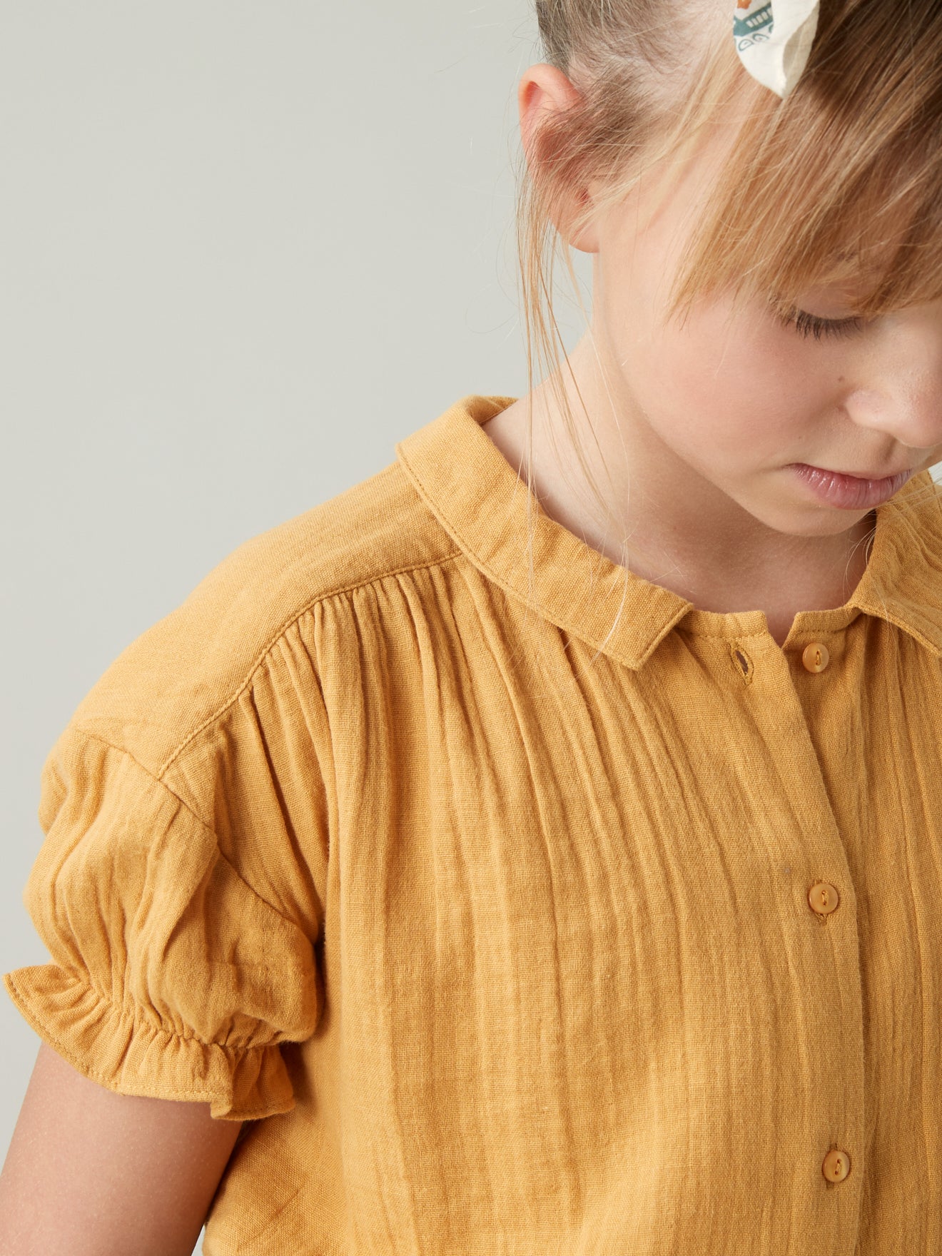 Blouse Fille en gaze de coton