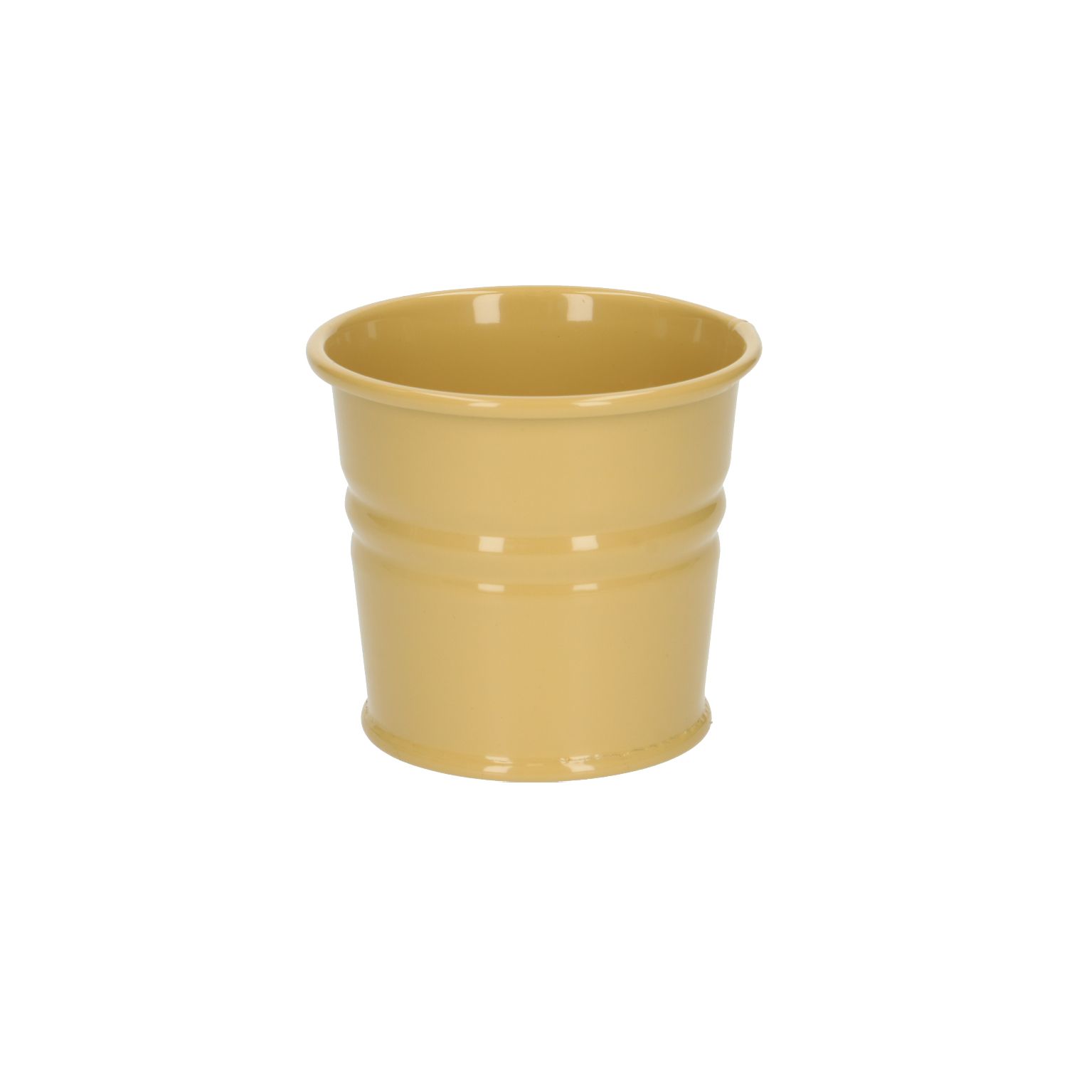 Bloempot, zink, zandkleur, Ø 7 cm