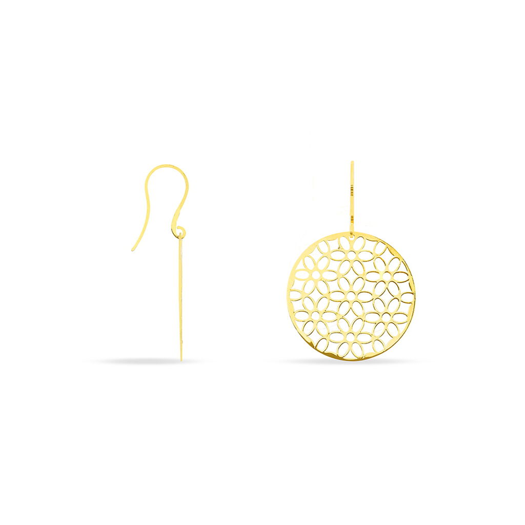 Boucles D'oreilles Pendantes Caterina Or Jaune
