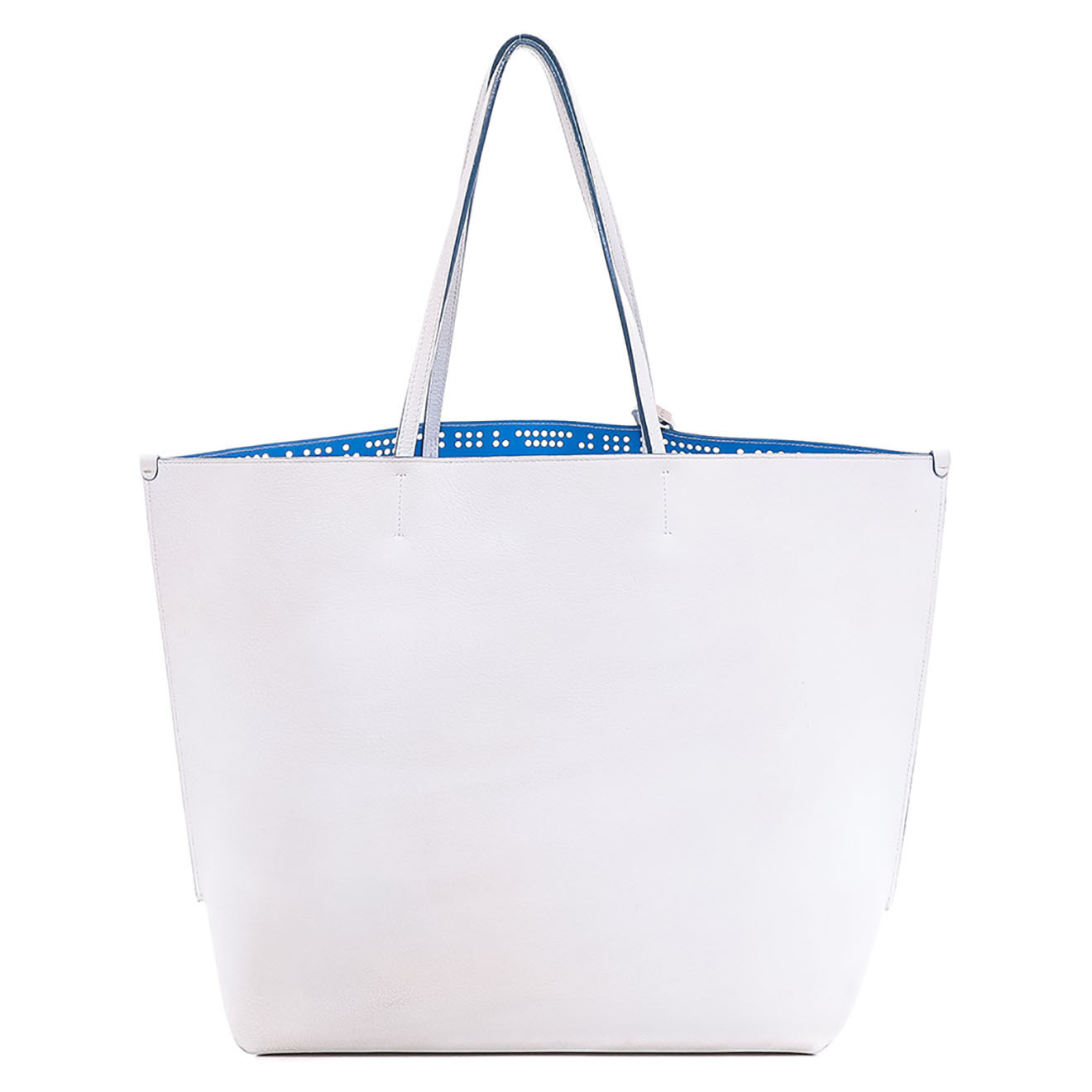 Dior Sac cabasiviera en Cuir blanc - Très bon état - L.31 cm