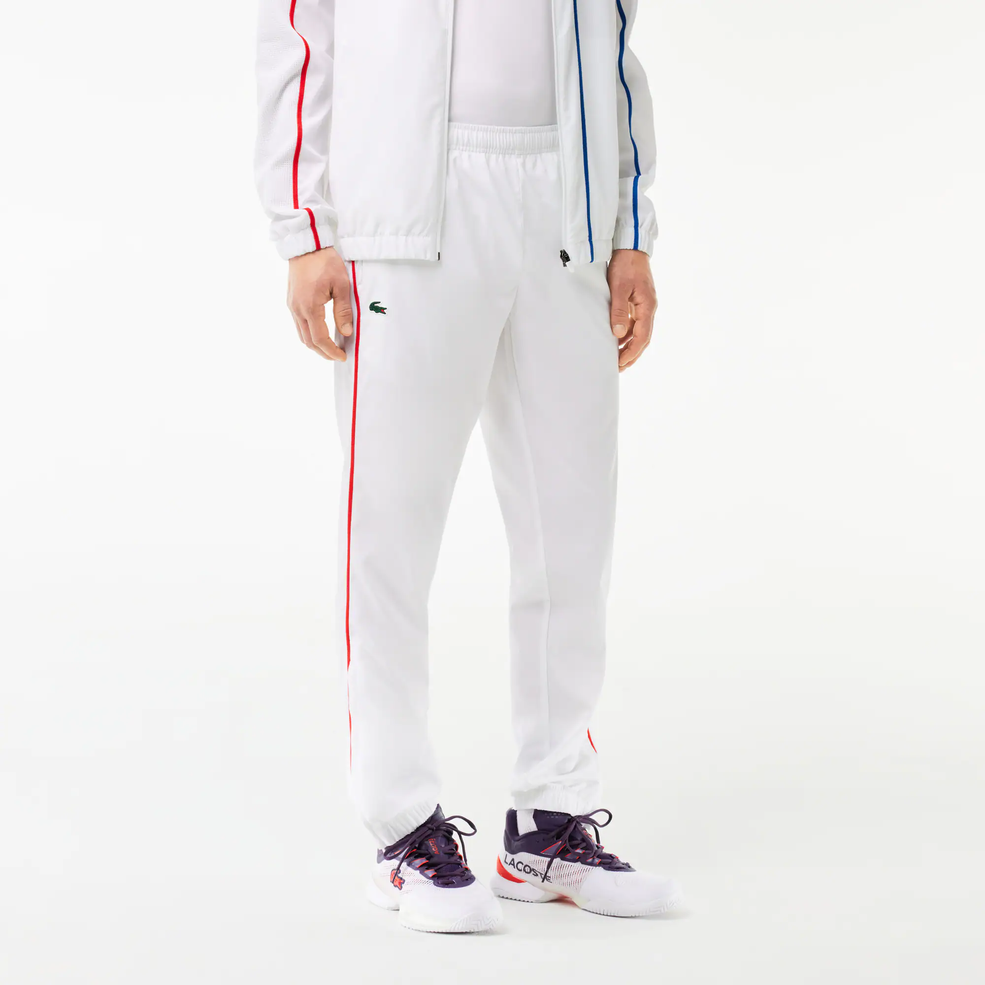 Tennis-Overall Colourblock Trainingsanzug-Sets - Weiss - Lacoste - Herren