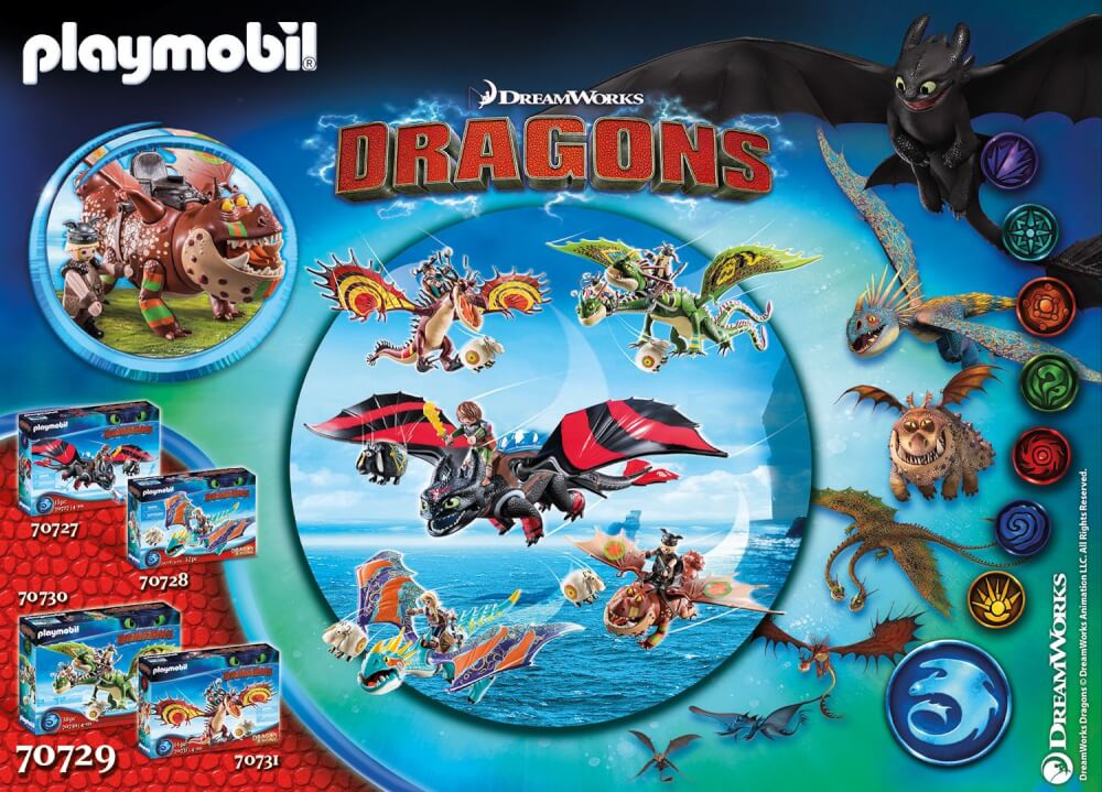 Playmobil 70729 Dragon Racing: Fischbein und Fleischklops