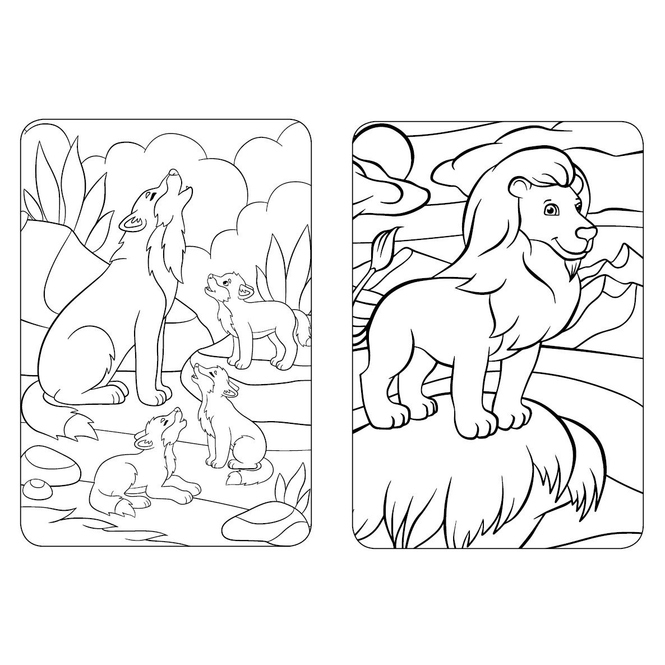 Sticker Malbuch - Wilde Tiere